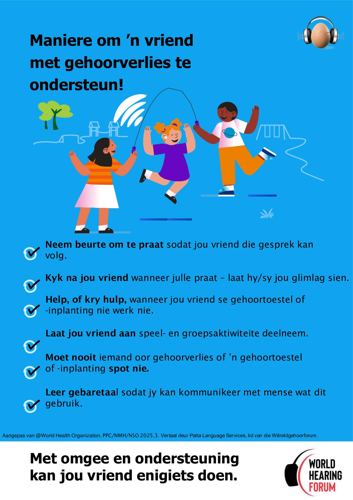 Children’s Poster – WHD 2026 – Afrikaans