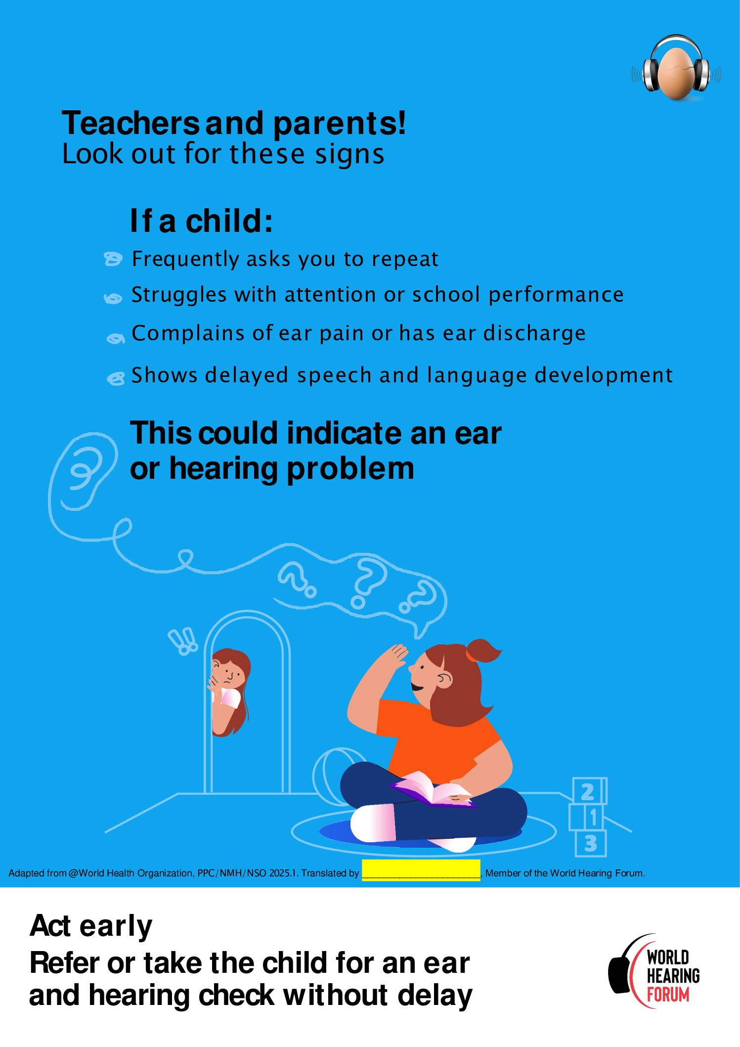 Parent’s and Teacher’s Poster – WHD 2026 – Thai