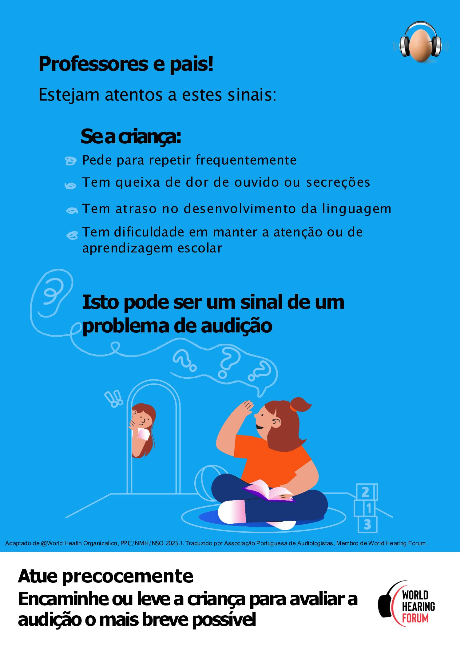 Parent’s and Teachers Poster – WHD 2026 – European Portuguese